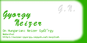 gyorgy neizer business card